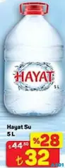HAYAT SU 5 L fiyat ve kampanya bilgisi